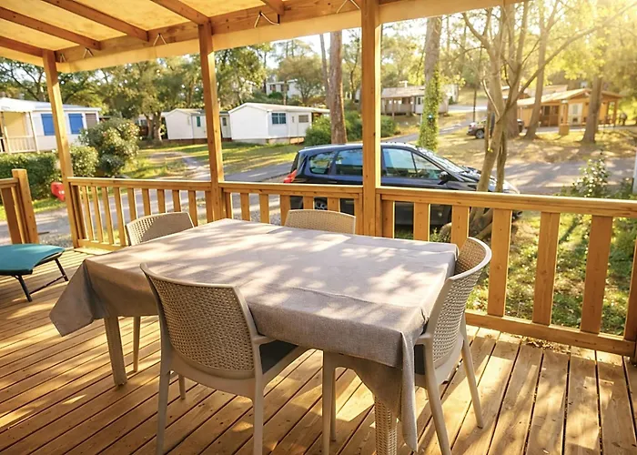 Mobil-home 5 pers climatisé - Plage et forêt - Camping Les Oyats Seignosse