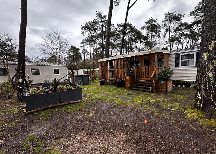 Grand Mobil Home Tout Confort pour 6 personnes - Camping Les Oyats 4 étoiles